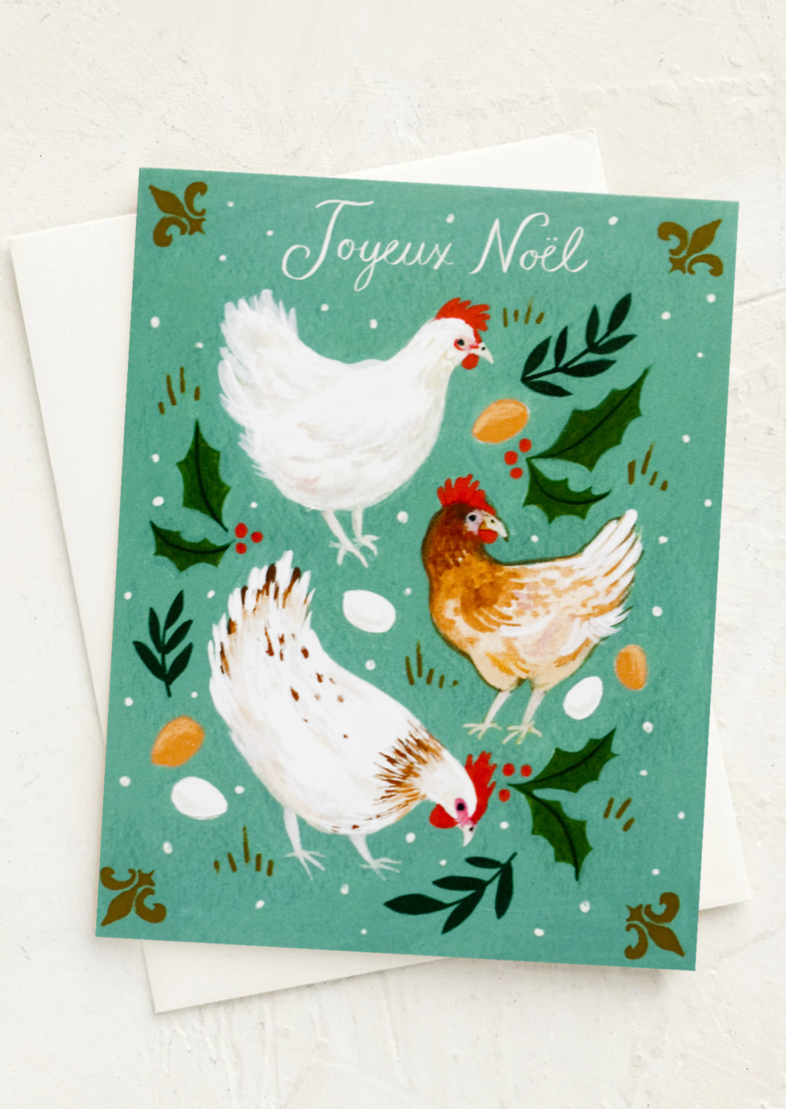 Three French Hens Holiday Card