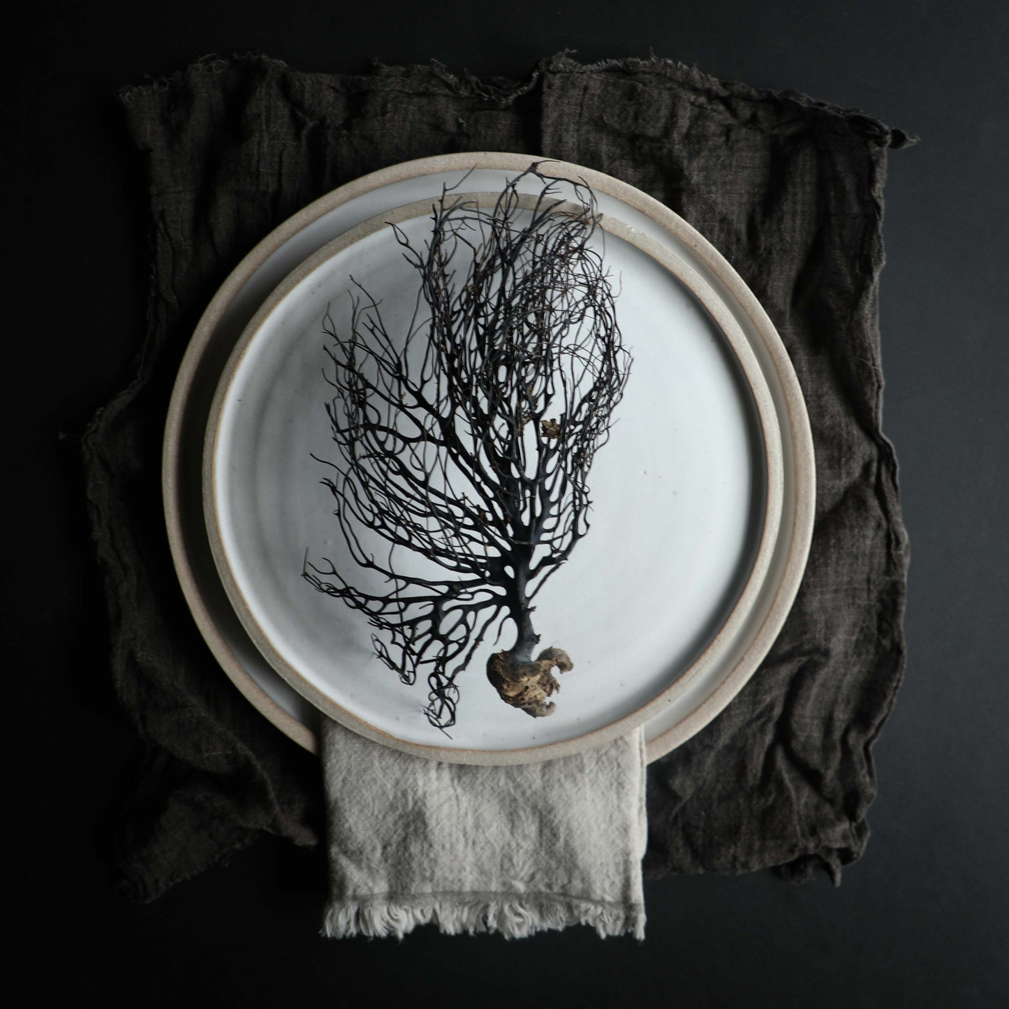 Dove Gray Napkins / Fringe {Tight Weave}