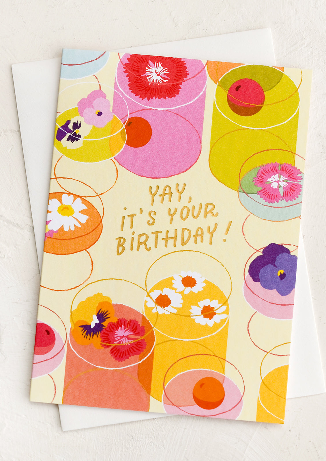 Garden Cocktails Birthday Card
