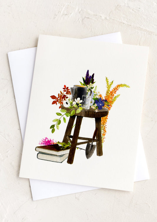 Gardener's Chair Blank Card