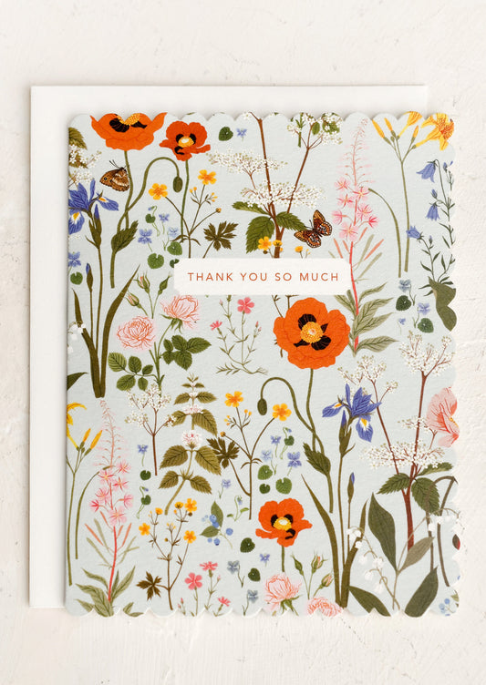 Garden Floral Thank You Card