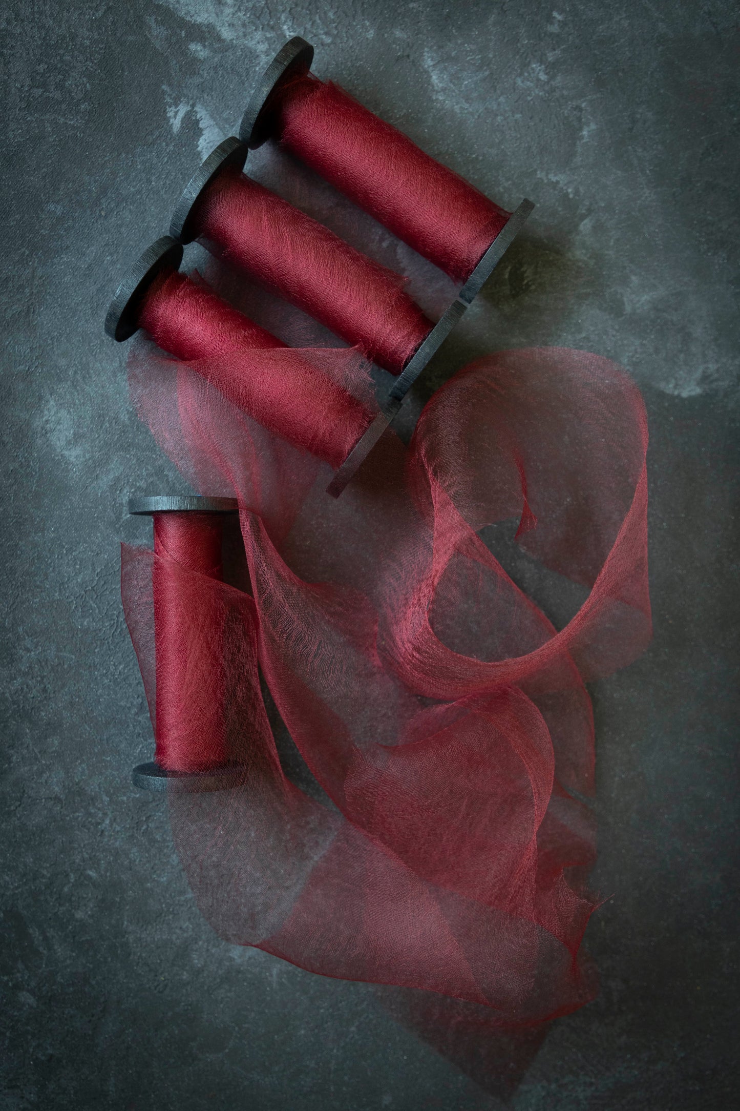 Garnet {Gossamer} Silk Ribbon