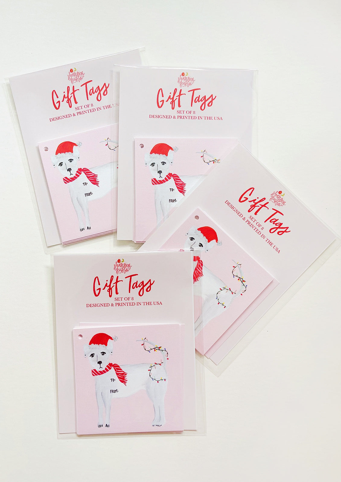 Holiday Pups Gift Tag Set