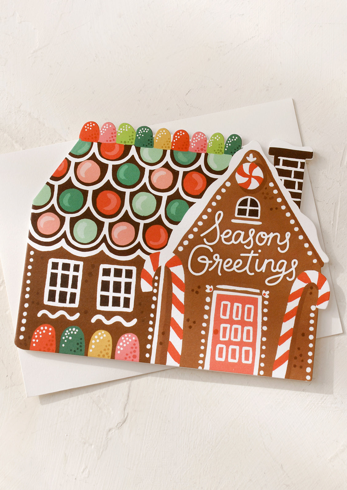 Gingerbread House Diecut Card