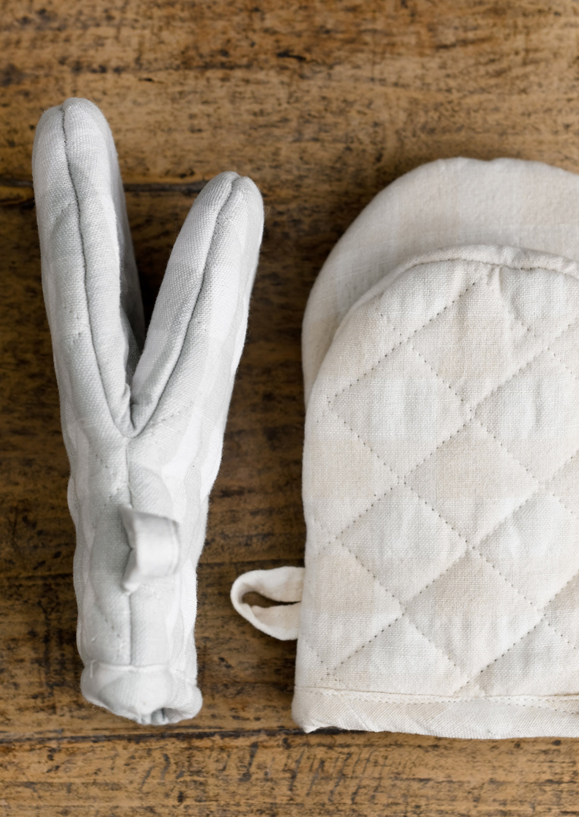 Gingham Oven Mitt