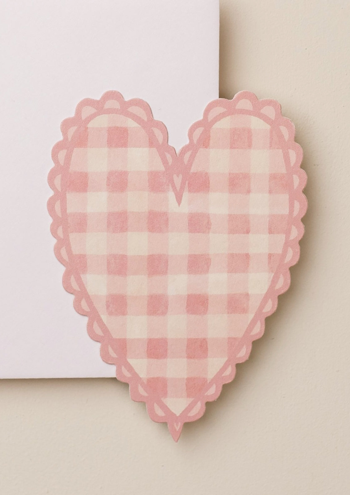 Gingham Heart Card