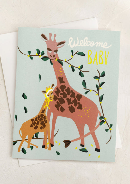 Giraffe Baby Card