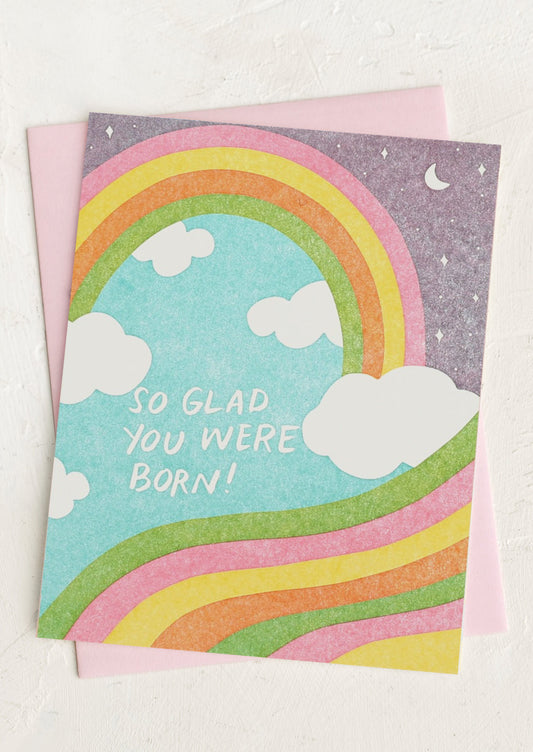 Over The Rainbow Birthday Card