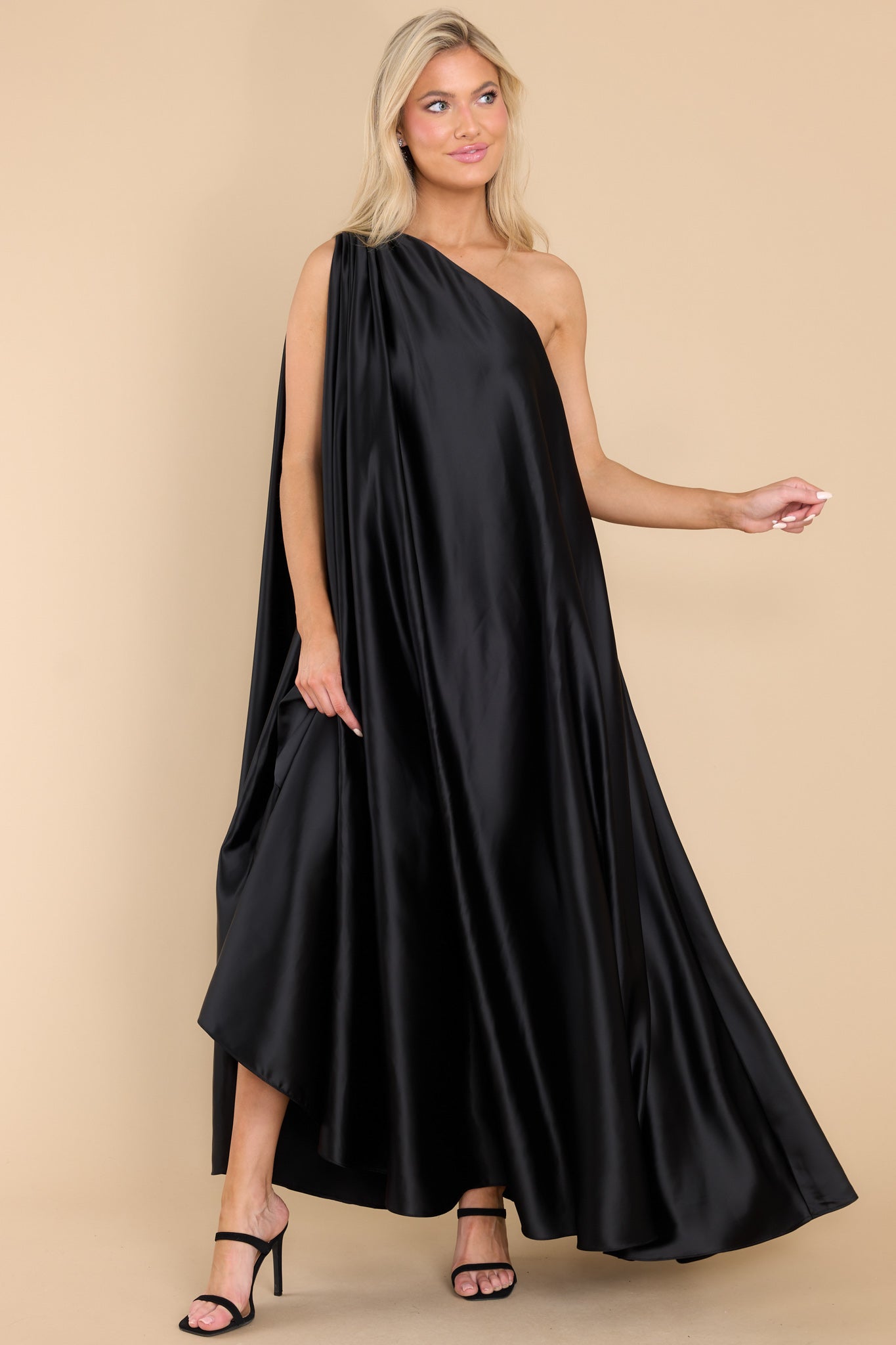 Glamorous Statement Black Maxi Dress