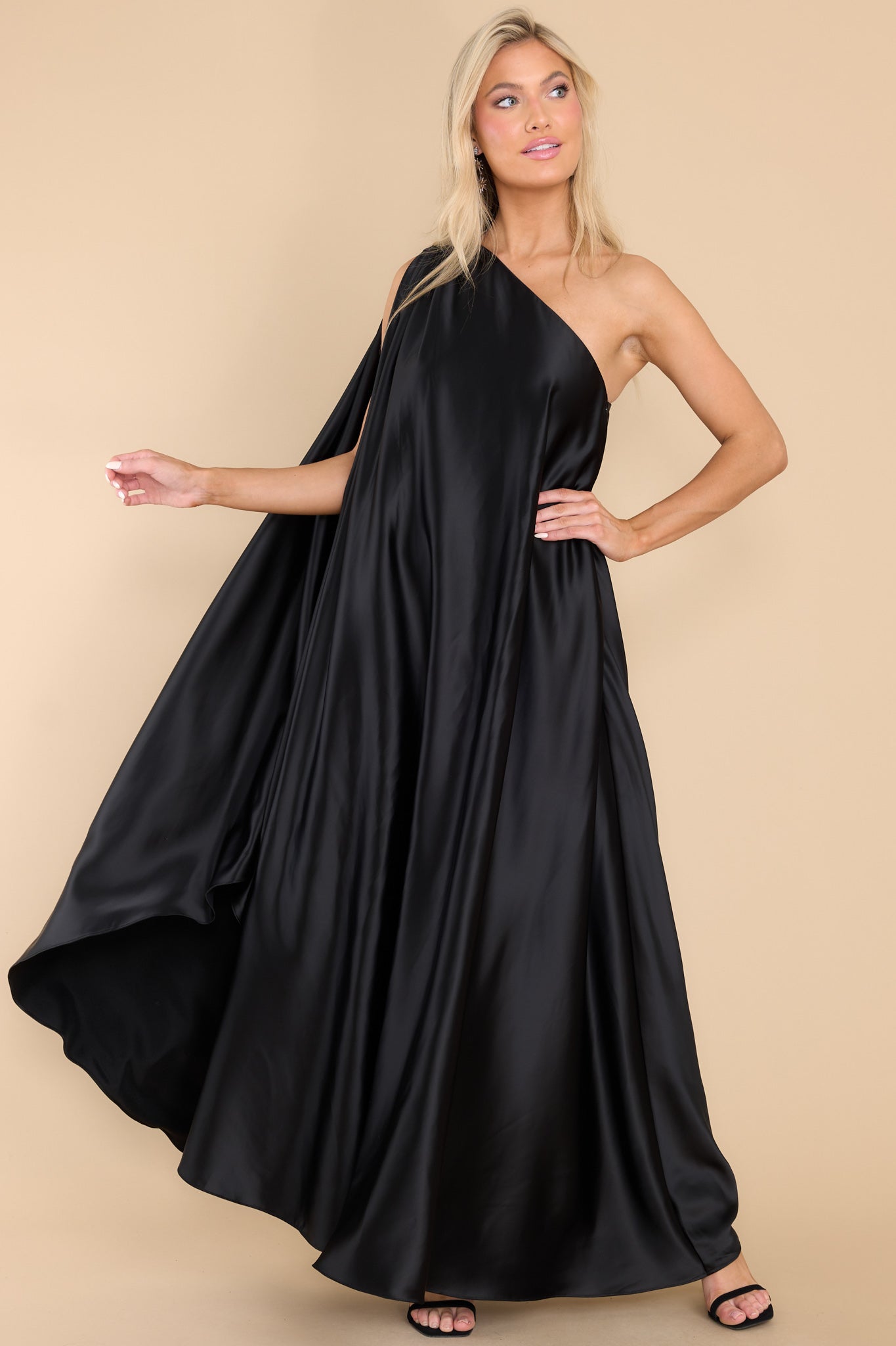 Glamorous Statement Black Maxi Dress
