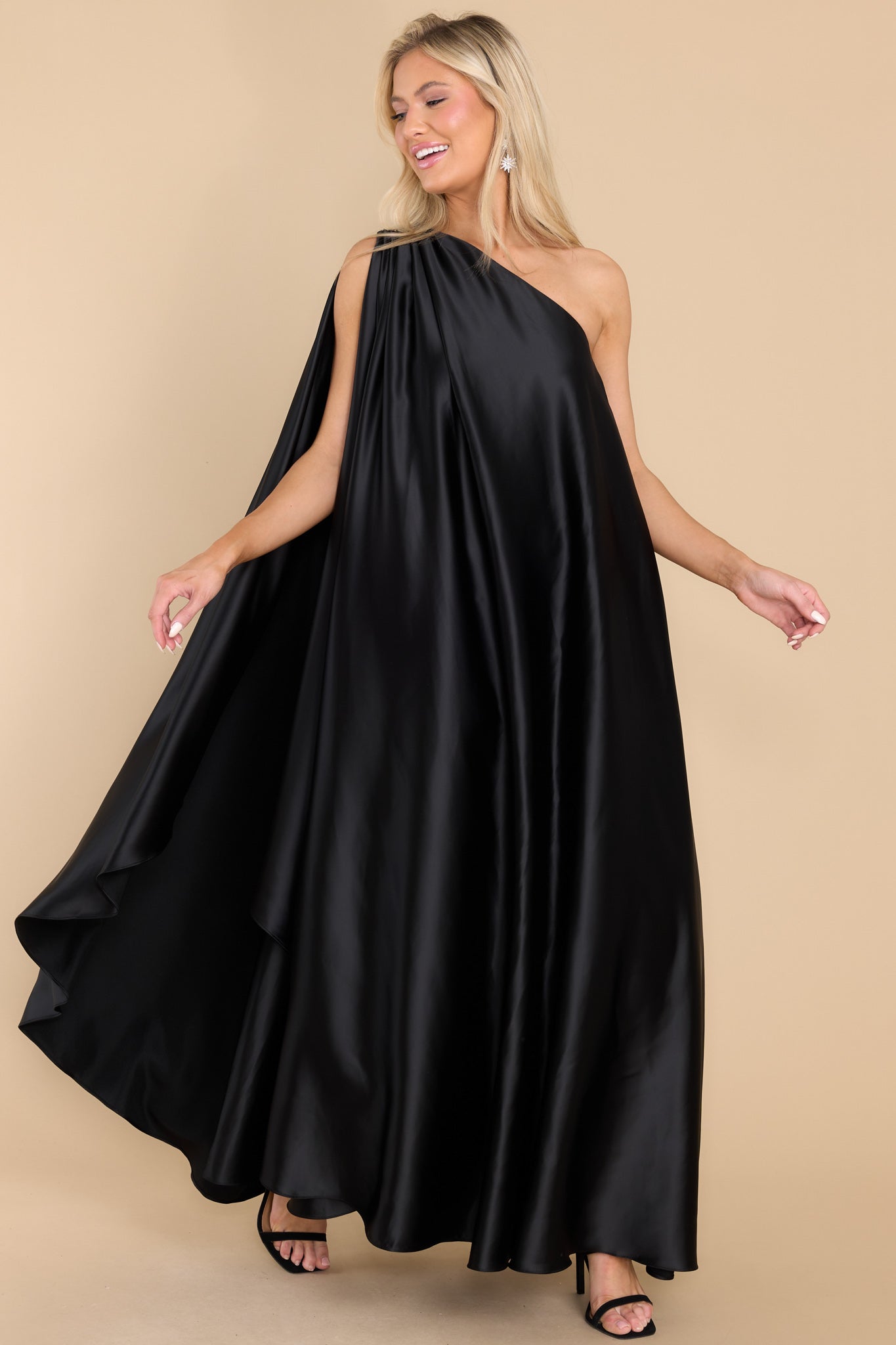 Glamorous Statement Black Maxi Dress