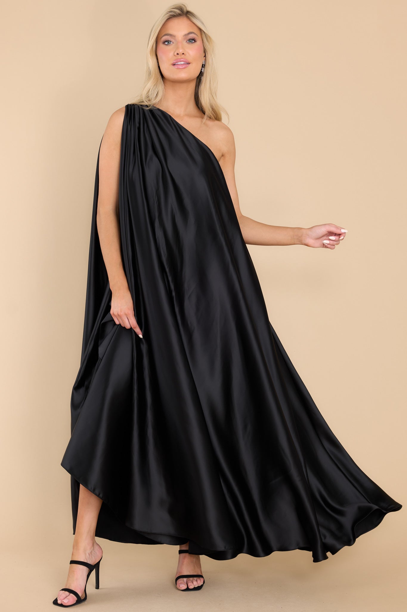 Glamorous Statement Black Maxi Dress