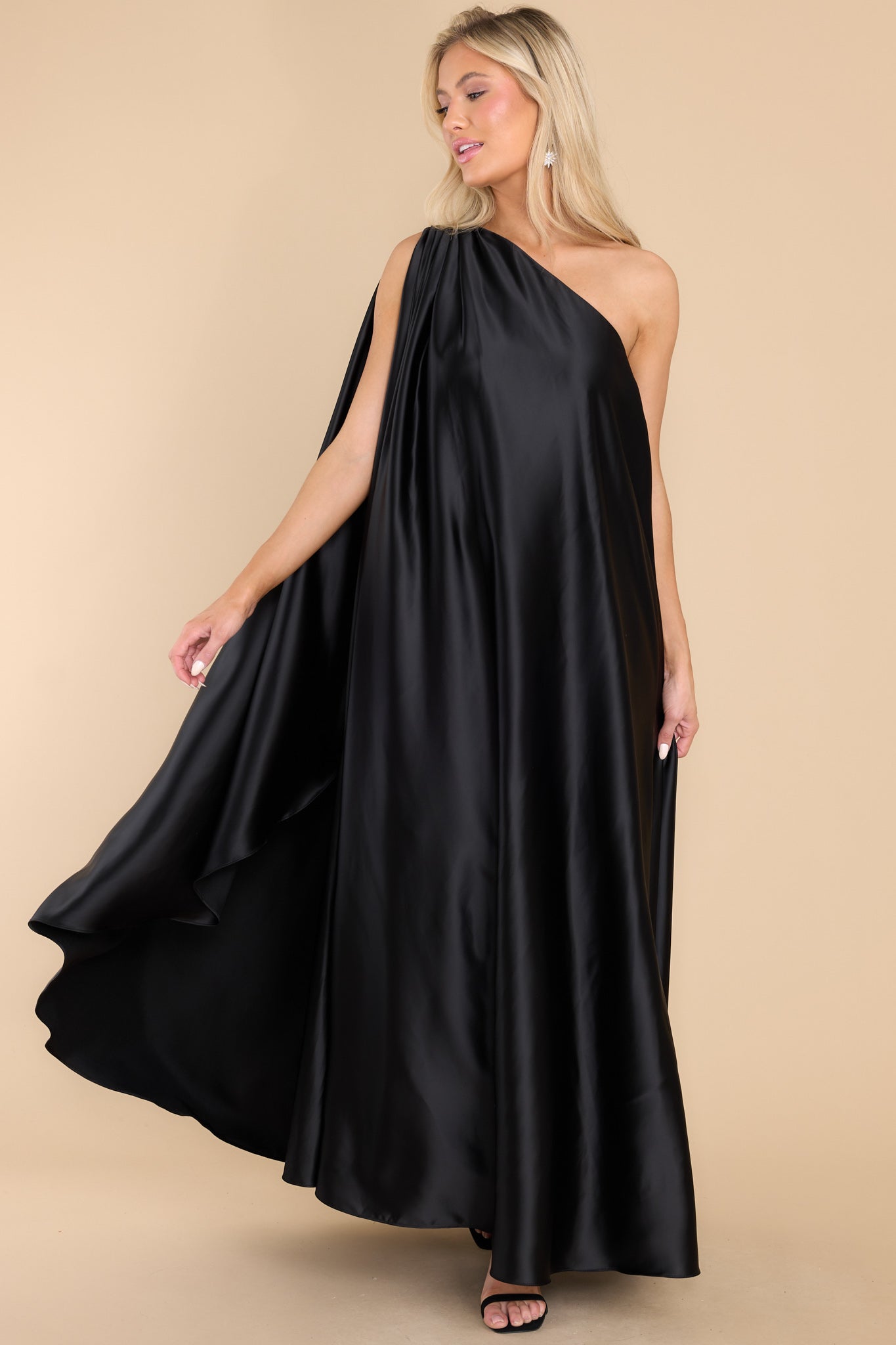 Glamorous Statement Black Maxi Dress