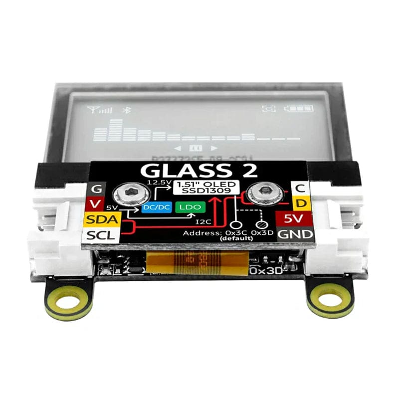 Glass 2 Unit with 1.51" Transparent OLED