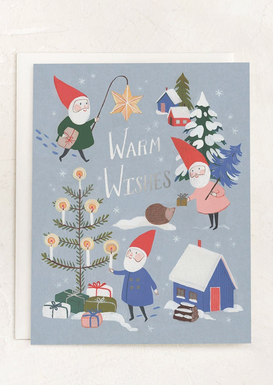 Gnomes Warm Wishes Card