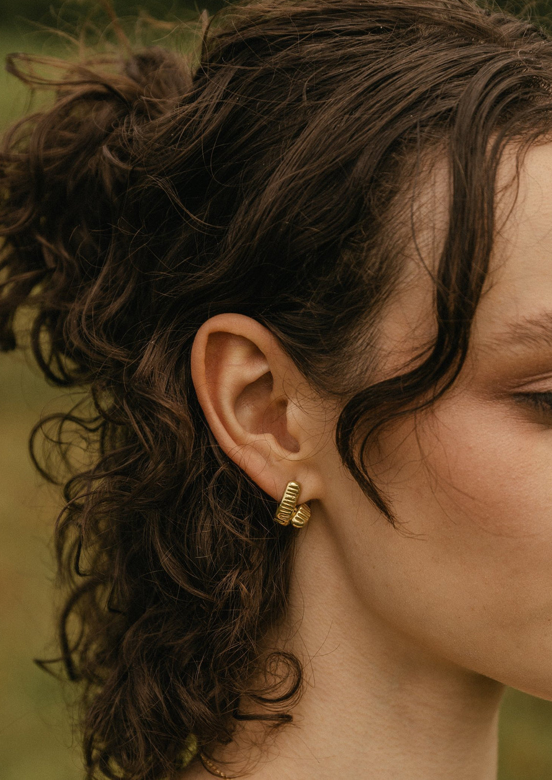 Lost Wax Loop Earrings