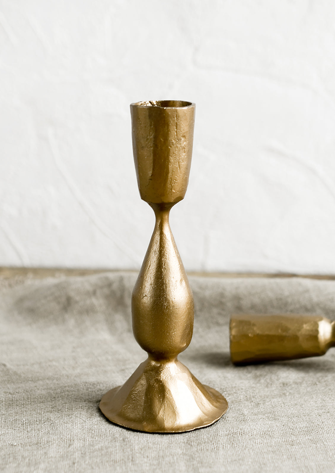 Golden Candlestick Holder