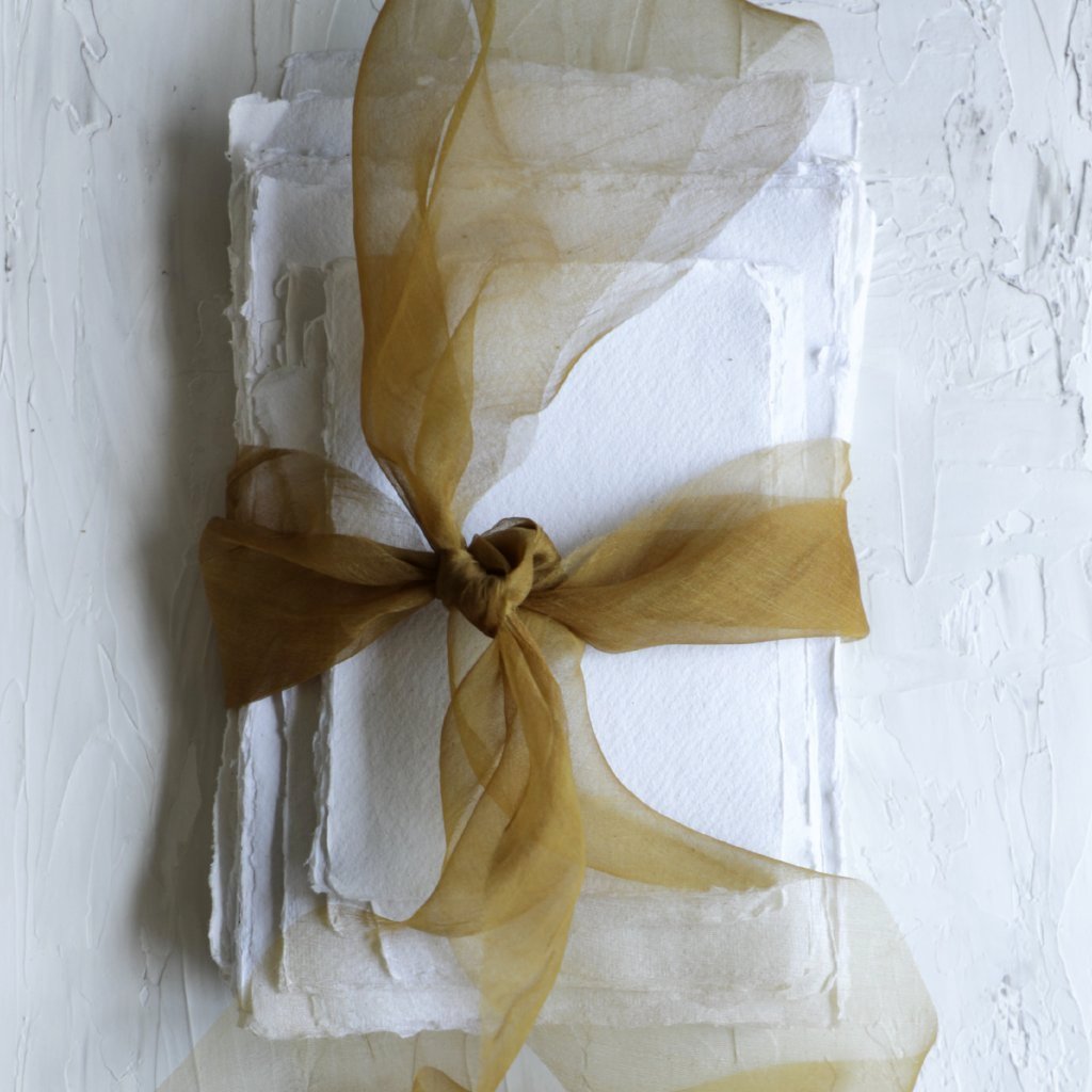 Ochre {Gossamer} Silk Ribbon