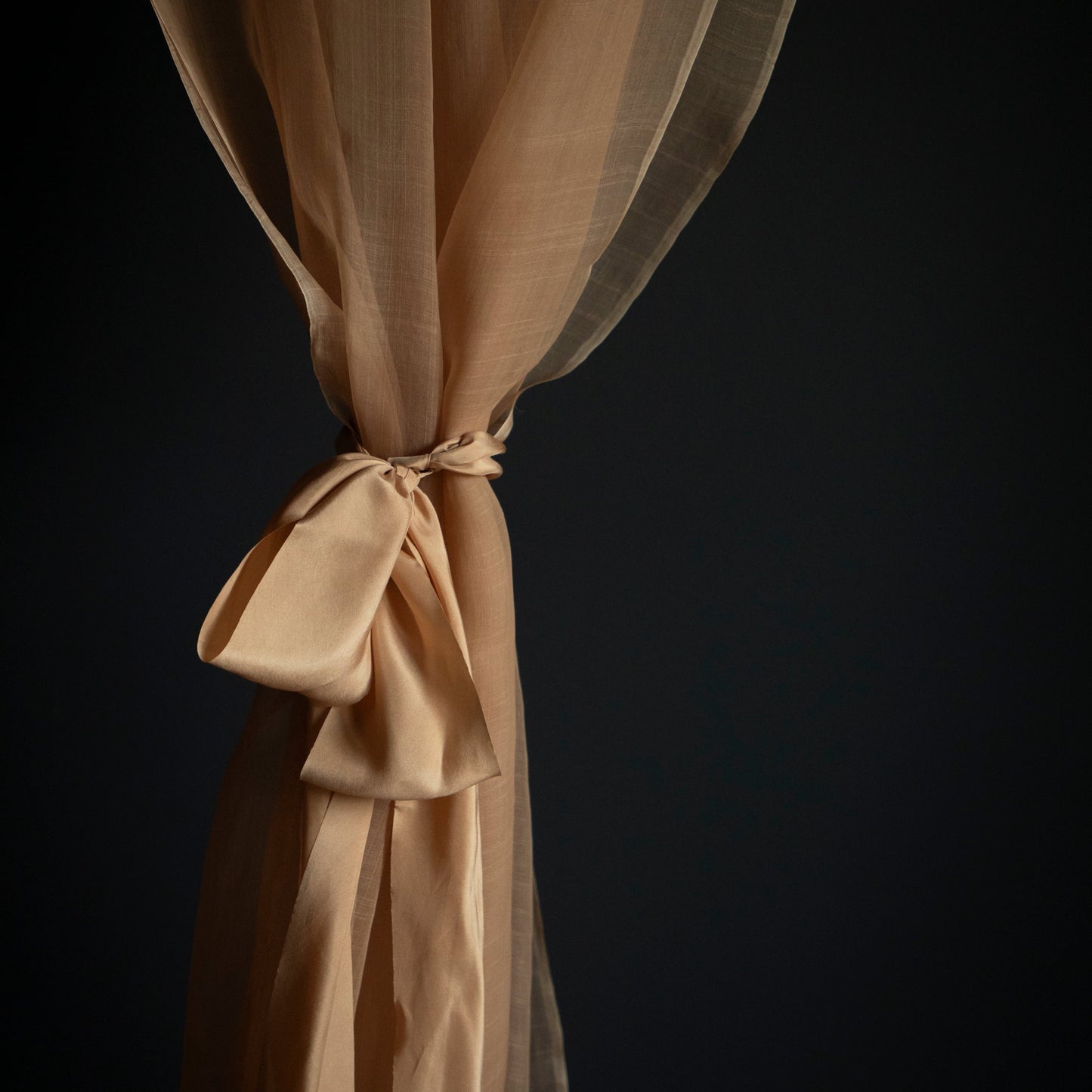 Blushing Peach {Gossamer Organic Silk Fabric}