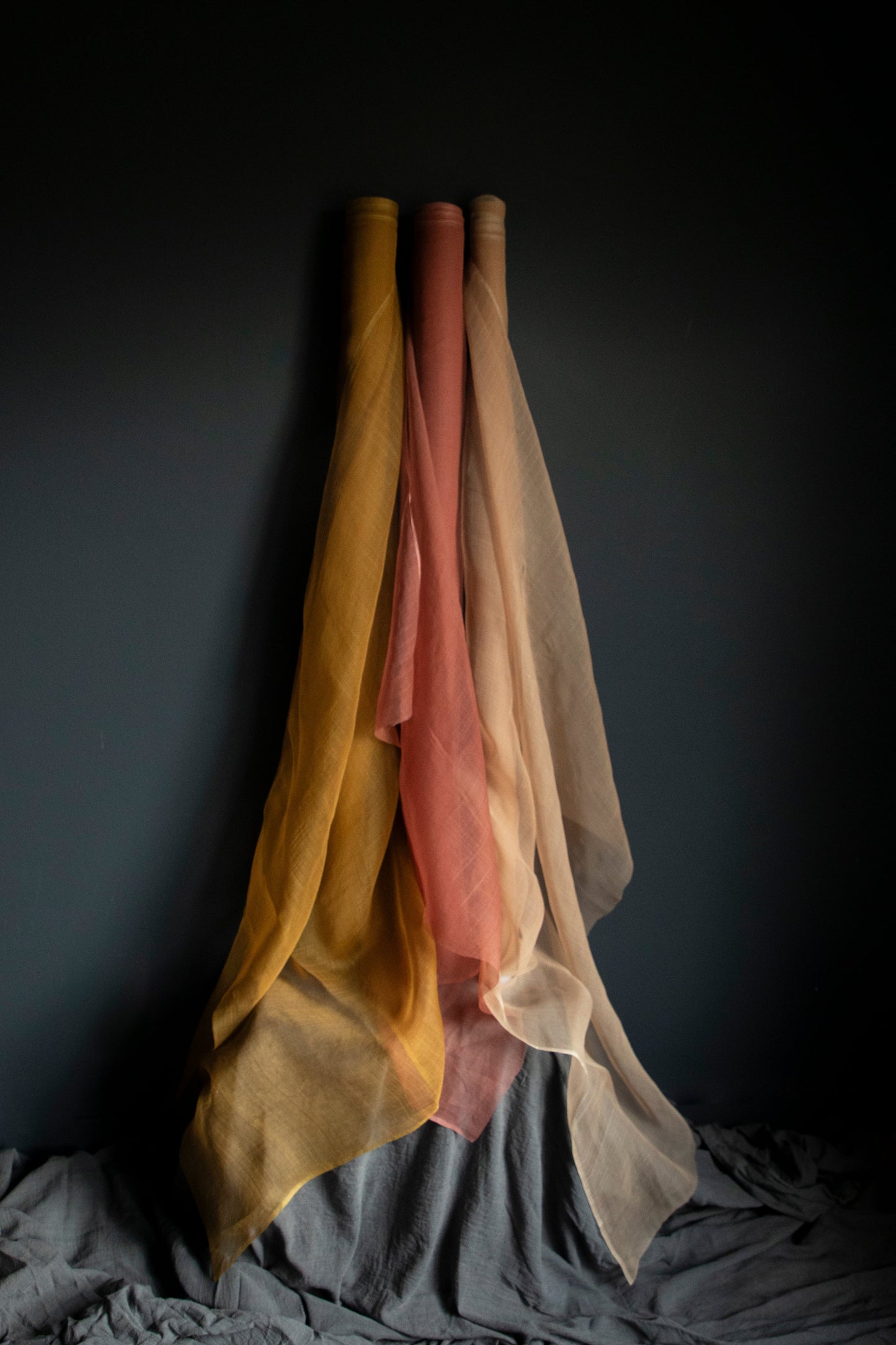 Blushing Peach {Gossamer Organic Silk Fabric}