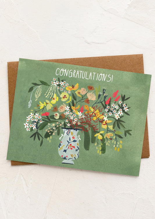 Grand Bouquet Congratulations Card
