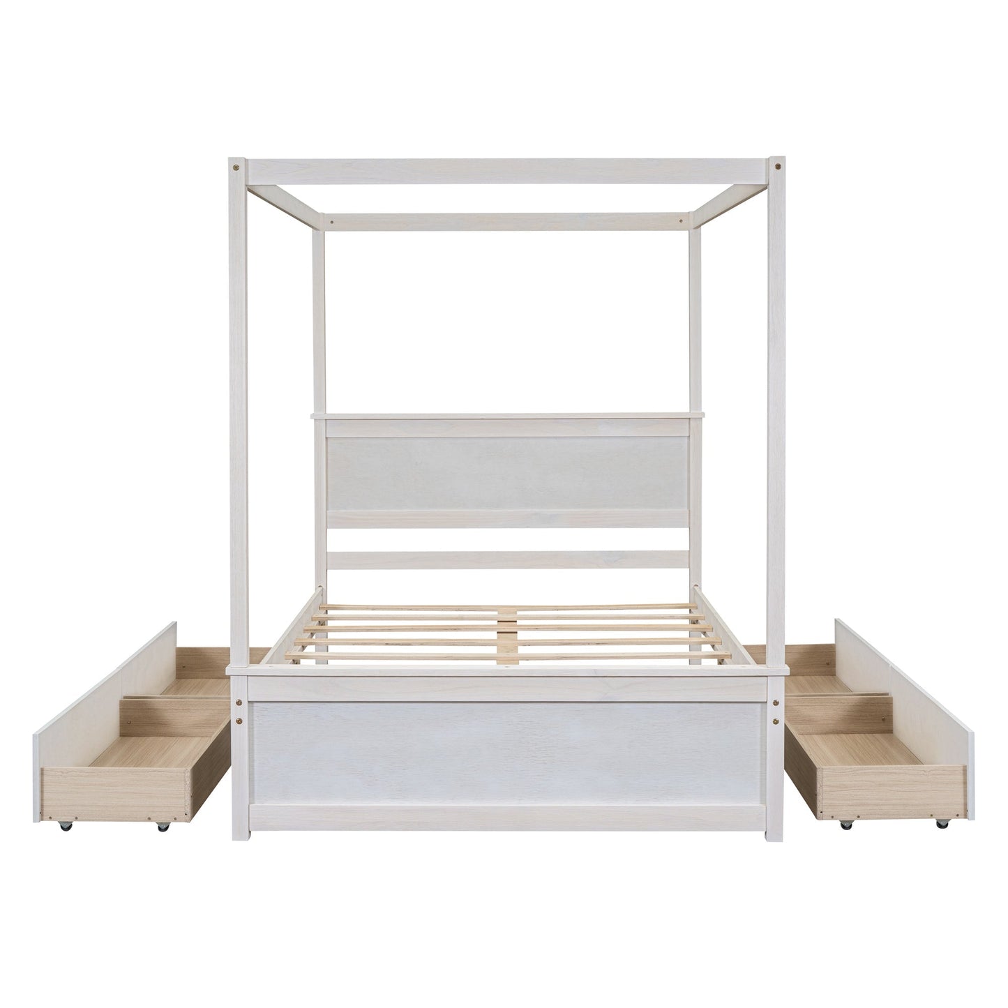 Grant Canopy Bed with Four Drawers