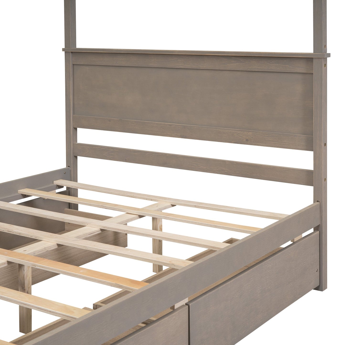 Grant Canopy Bed with Four Drawers