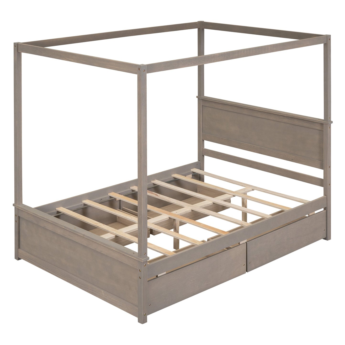 Grant Canopy Bed with Four Drawers