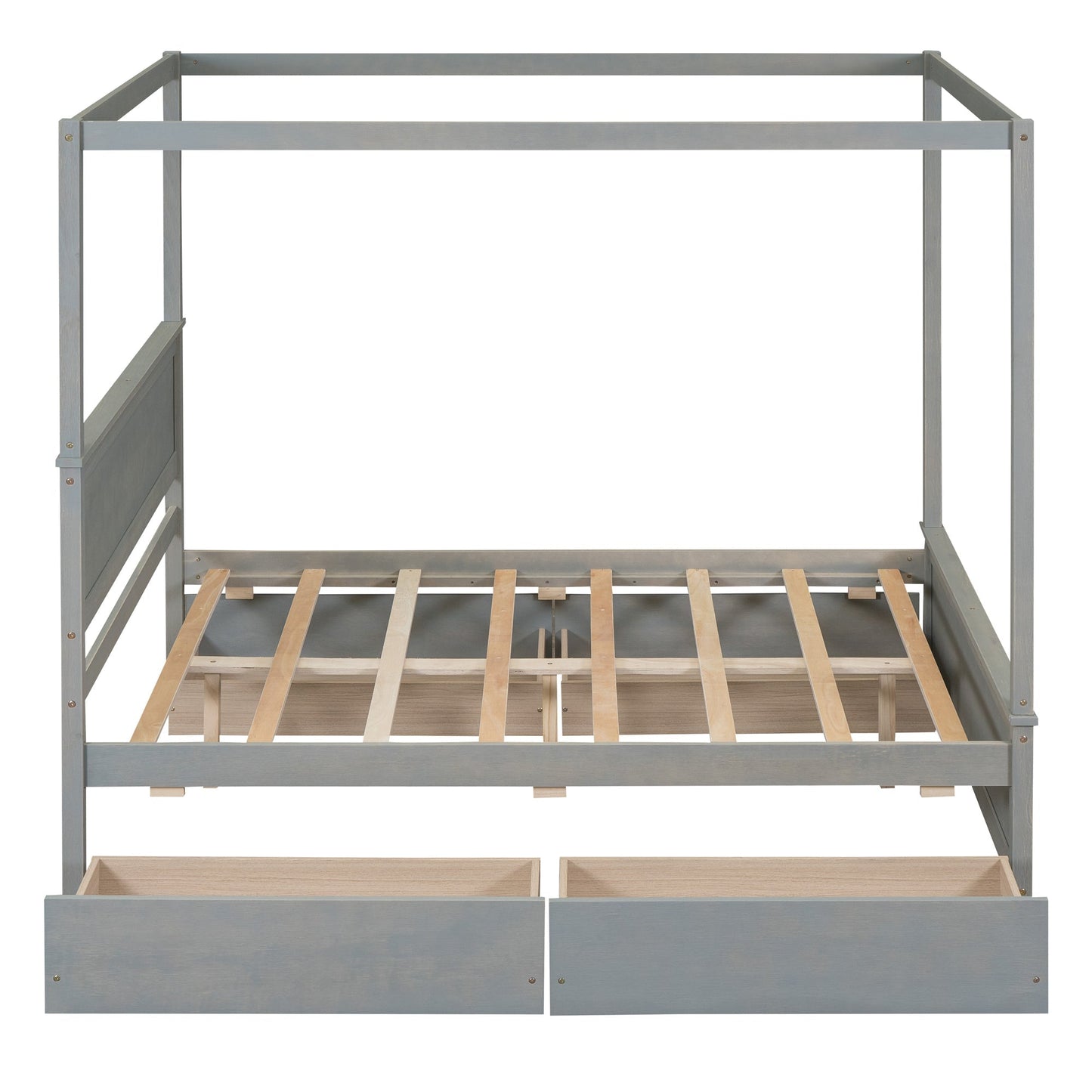 Grant Canopy Bed with Four Drawers