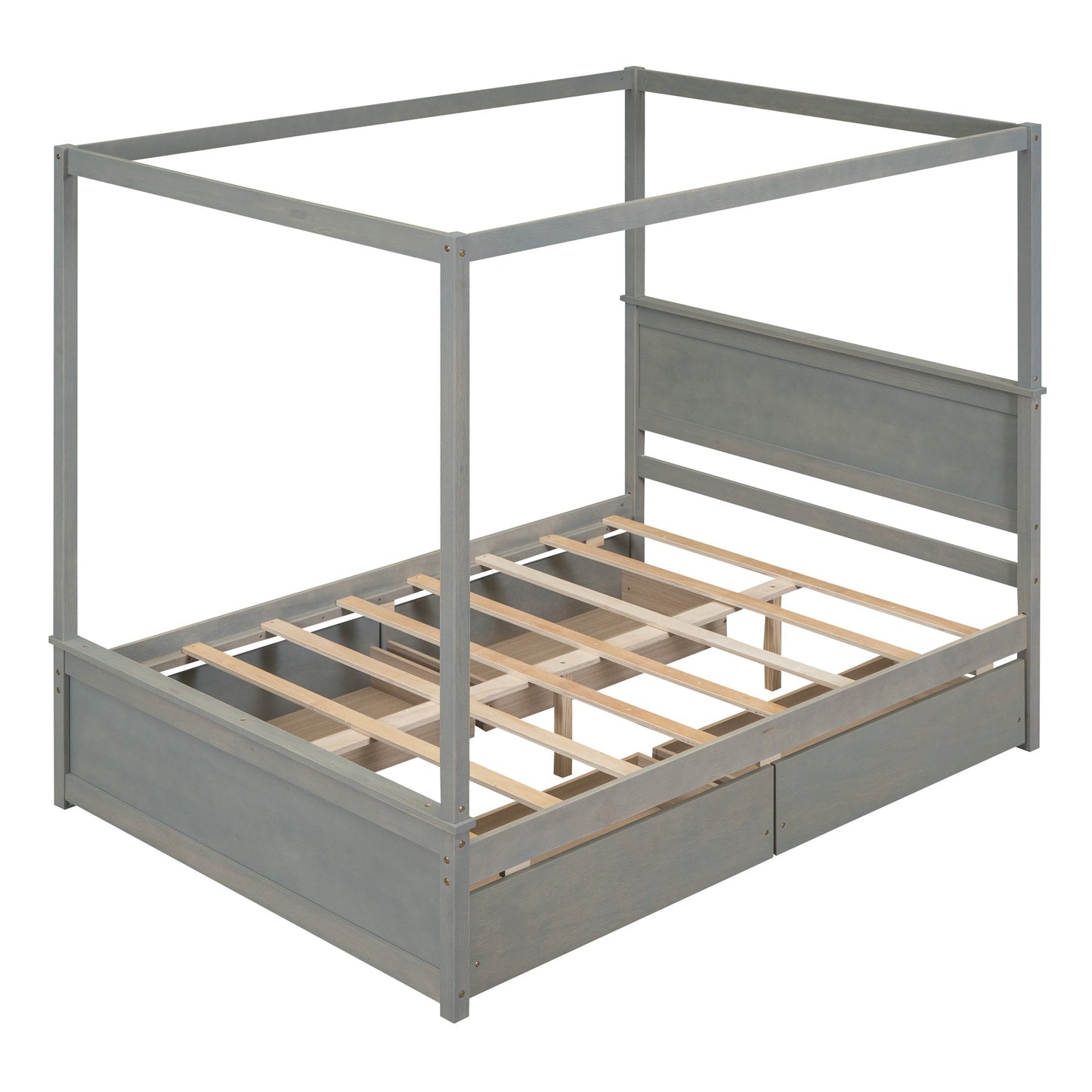Grant Canopy Bed with Four Drawers