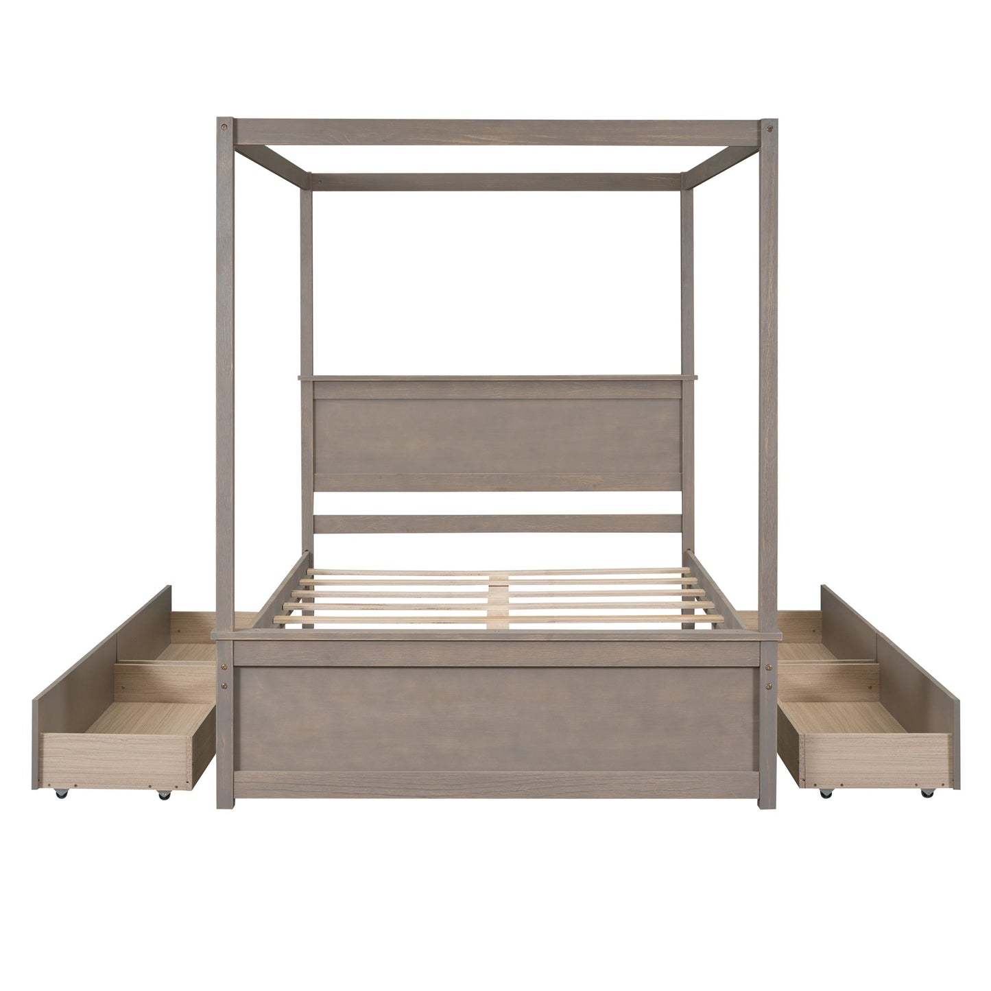 Grant Canopy Bed with Four Drawers