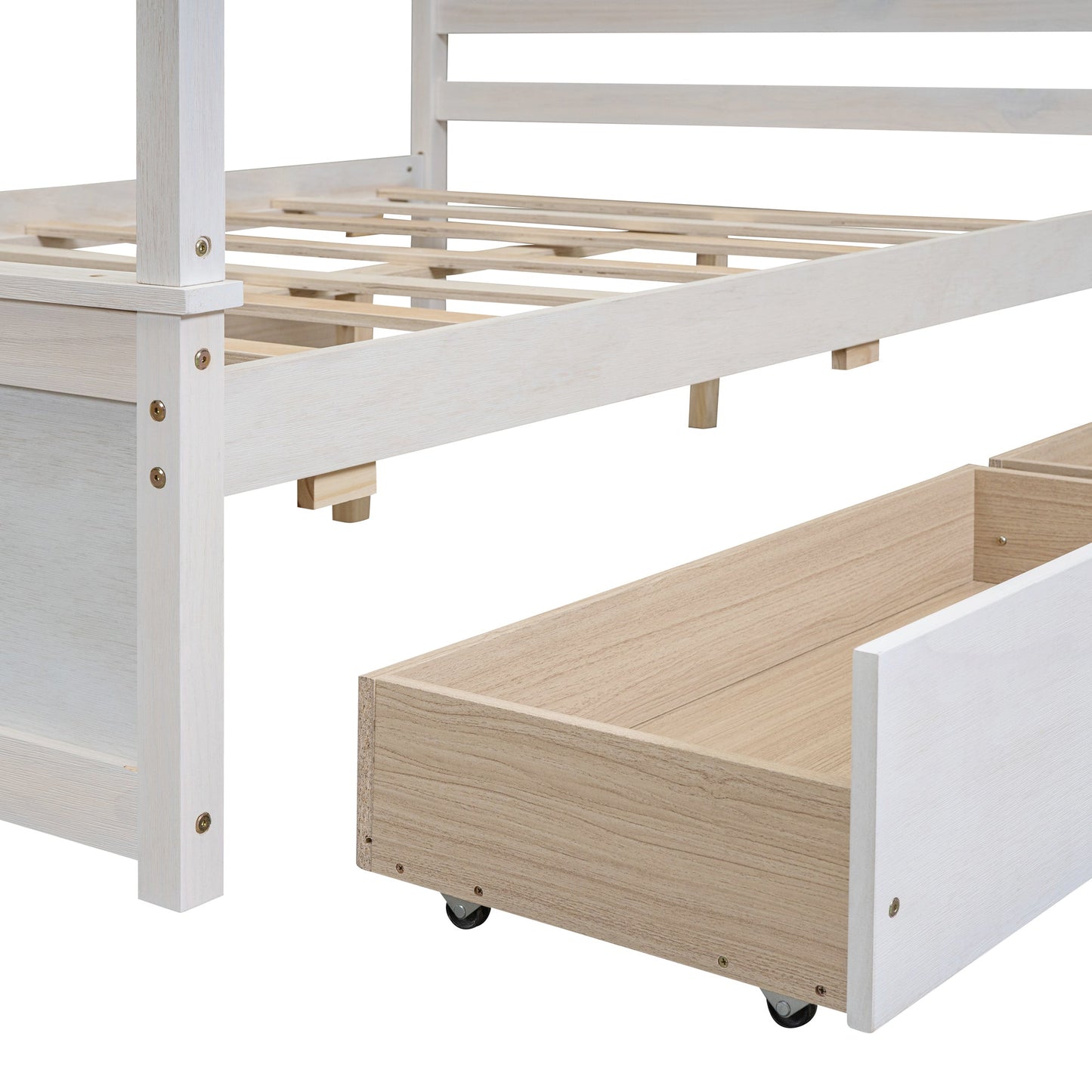 Grant Canopy Bed with Four Drawers