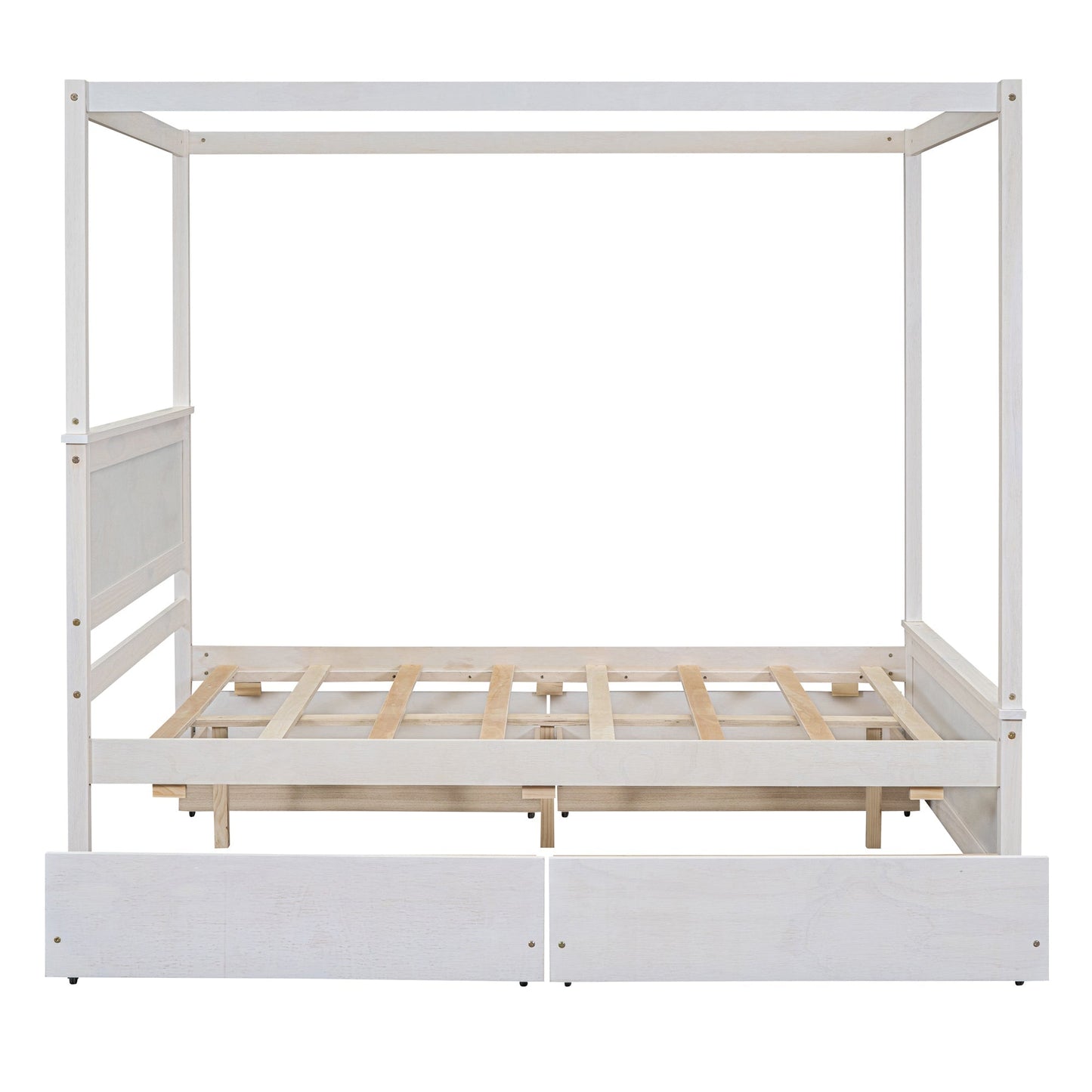 Grant Canopy Bed with Four Drawers