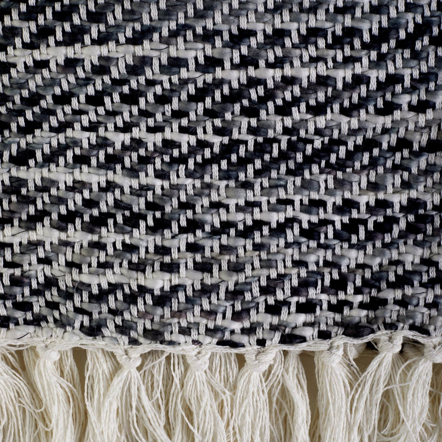 Gray Tone Diagonal Stripe Acrylic Throw