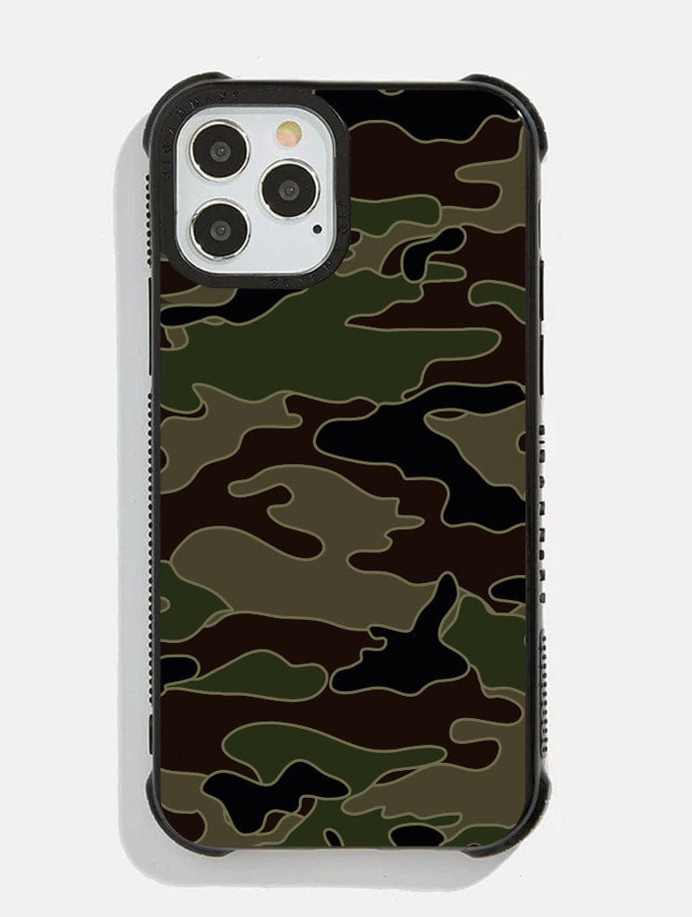 Green Camo Shock iPhone Case