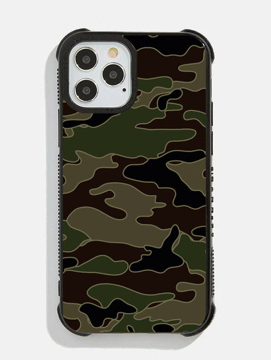 Green Camo Shock iPhone Case