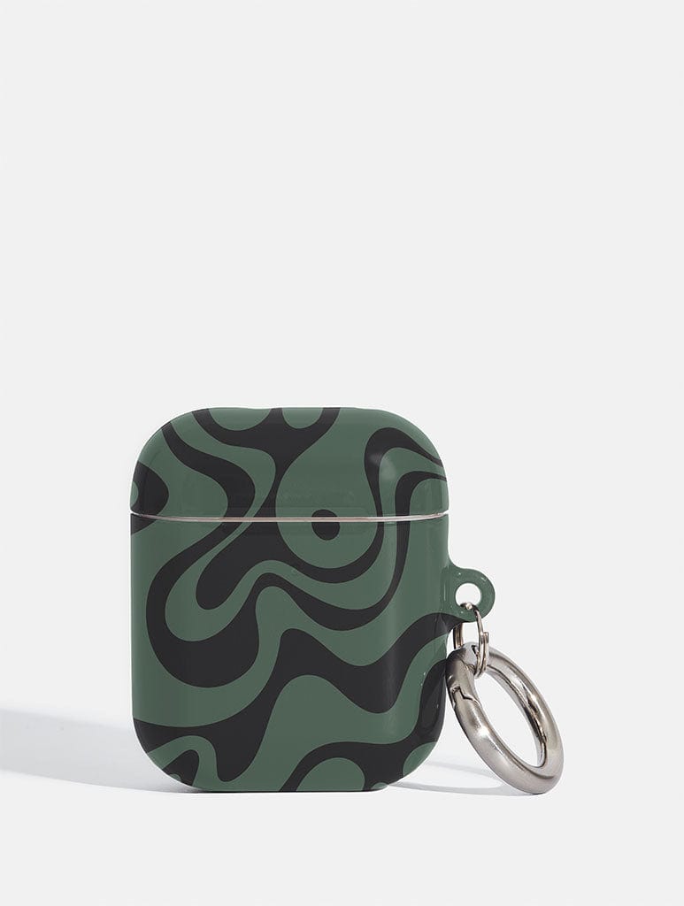 Green Swirl AirPods Case