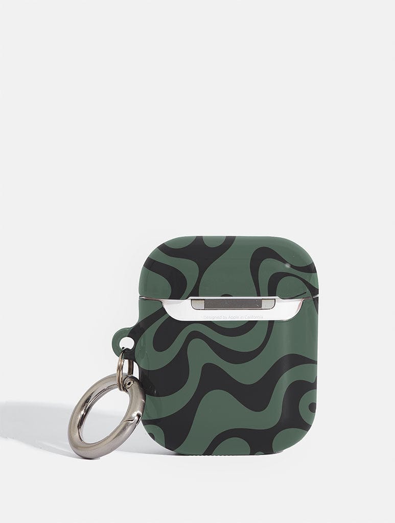 Green Swirl AirPods Case