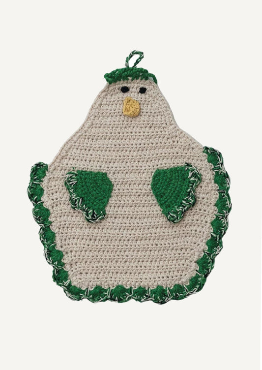 Crocheted Chicken Potholder