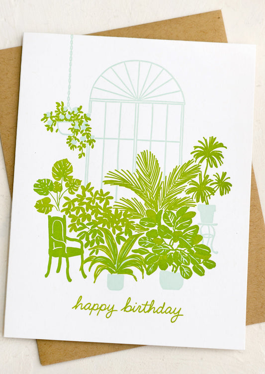 Greenhouse Birthday Card