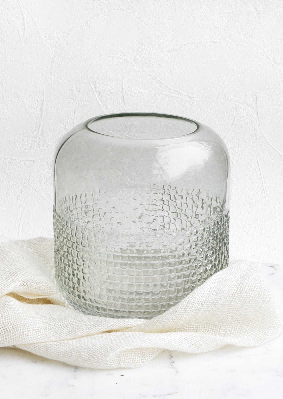 Gridded Glass Vase
