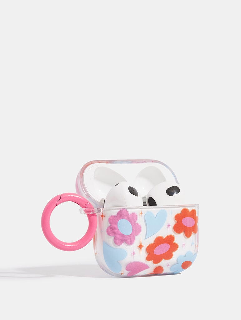 Groovy Flower Heart AirPods Case