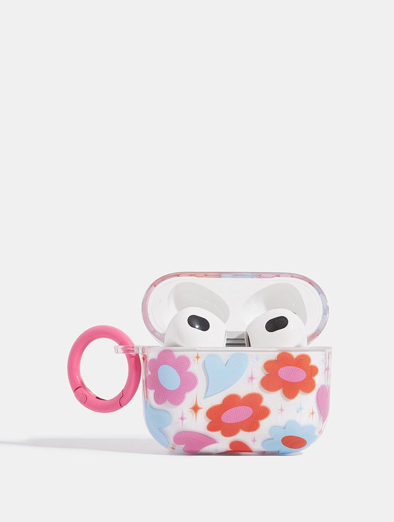 Groovy Flower Heart AirPods Case