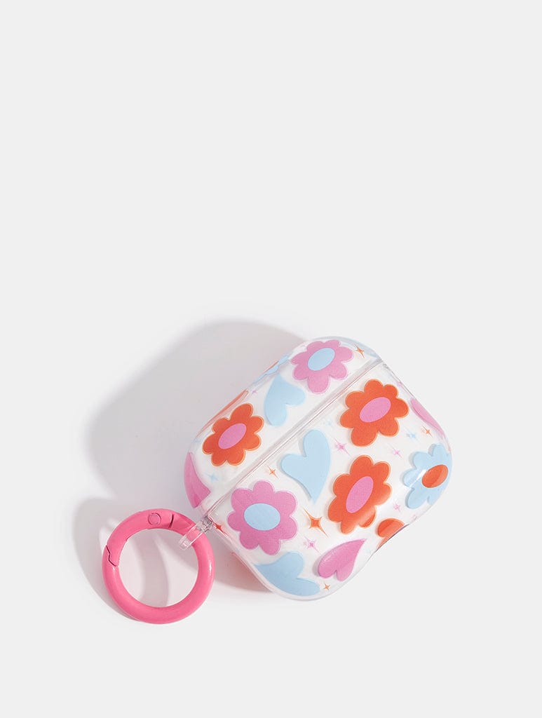 Groovy Flower Heart AirPods Case