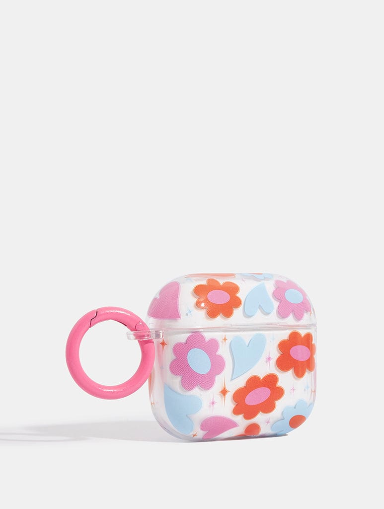 Groovy Flower Heart AirPods Case