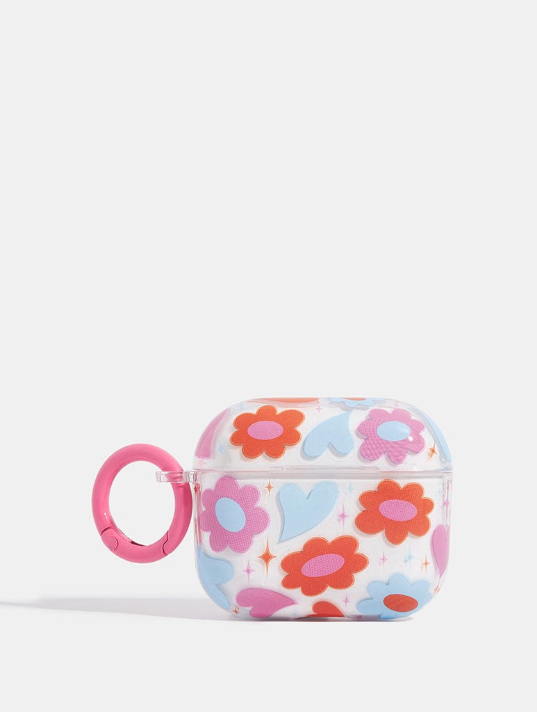 Groovy Flower Heart AirPods Case