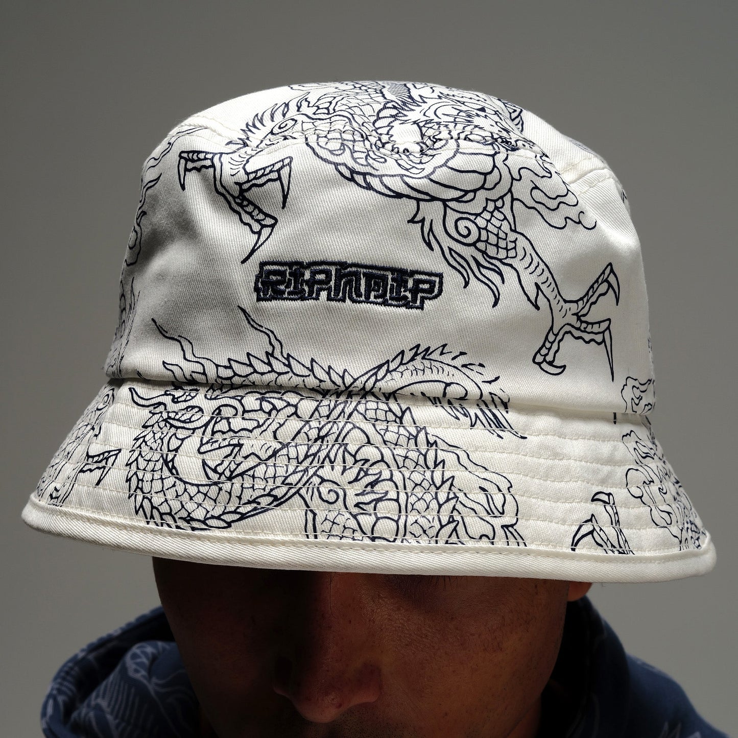 Haku Face Mask Bucket Hat (White)