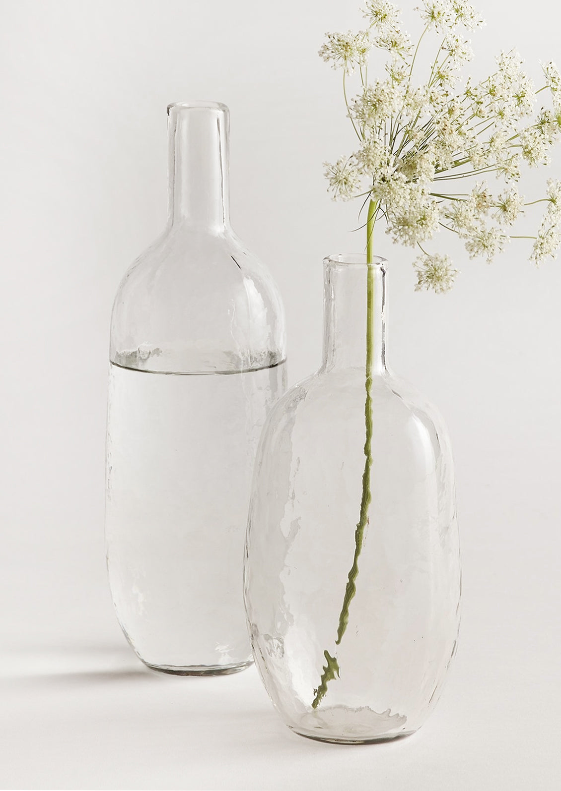 Hammered Glass Bottle