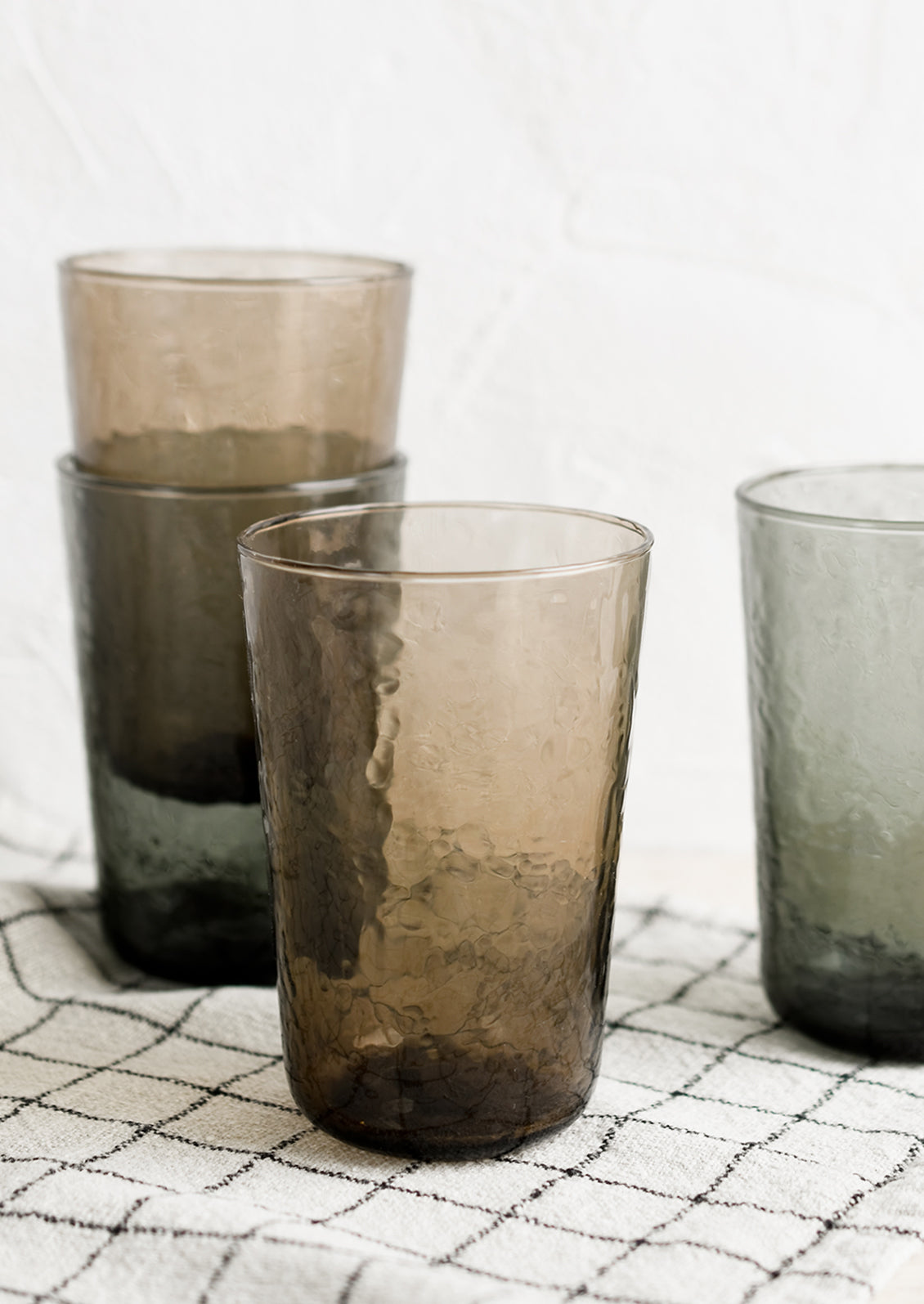 Hammered Glass Tumbler