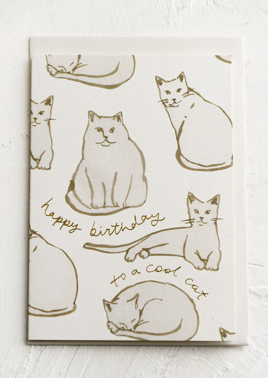 Happy Birthday To A Cool Cat Card